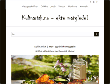 Tablet Screenshot of kulinarisk.no